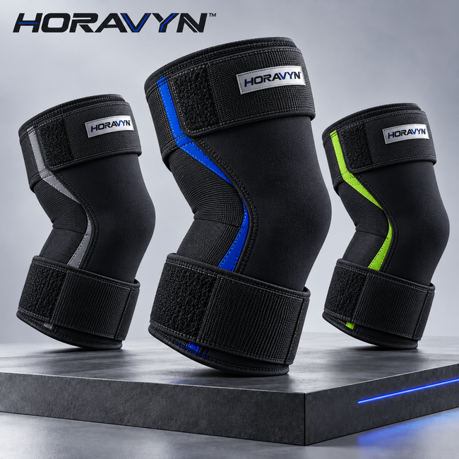 HORAVYN™ KELTOR Adjustable Elbow Support Wrap — Open-Wrap Athletic Elbow Sleeve with Dual Closure Tabs for Gym & Recreational Use
